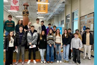 Parkland Secondary School students at new student orientation.